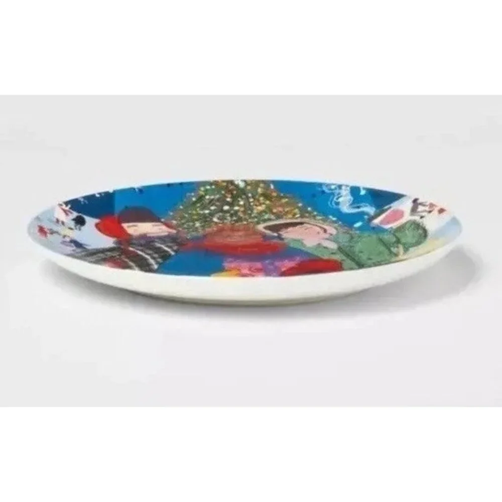 Vanessa Brantley Newton Holiday Design 8.5" Appetizer Decorative Stoneware Plate - Picture 2 of 5